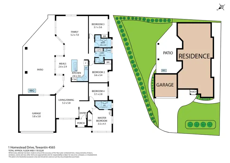 Floorplan of Homely house listing, 1 Homestead Drive, Tewantin QLD 4565