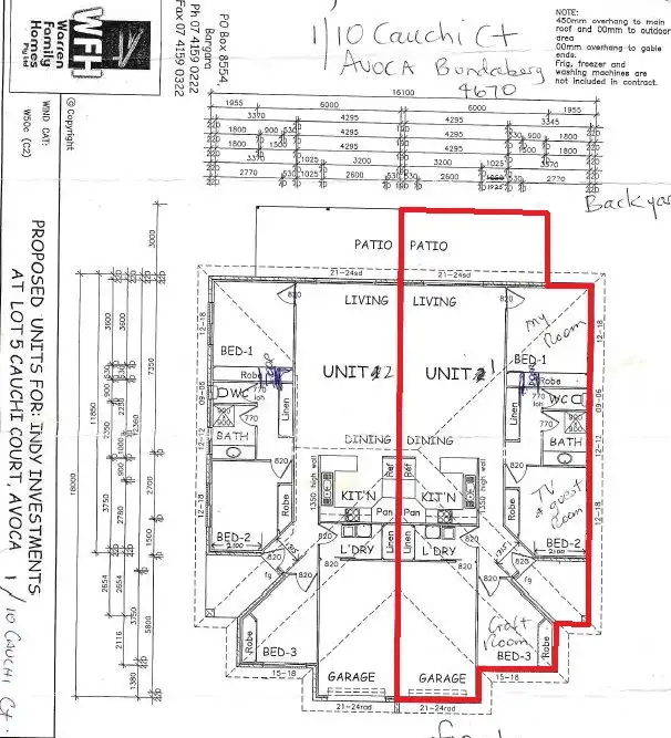 Floorplan of Homely unit listing, 1/10 Cauchi Court, Avoca QLD 4670