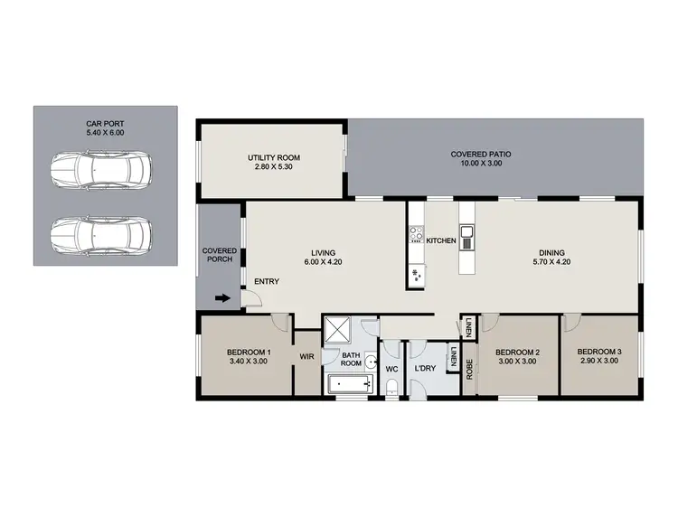 Floorplan of Homely house listing, 5 Power Court, Goodna QLD 4300