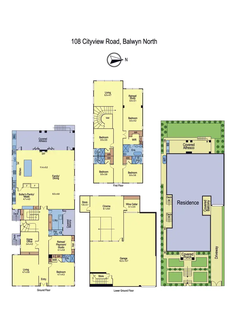 Floorplan of Homely house listing, 108 Cityview Road, Balwyn North VIC 3104