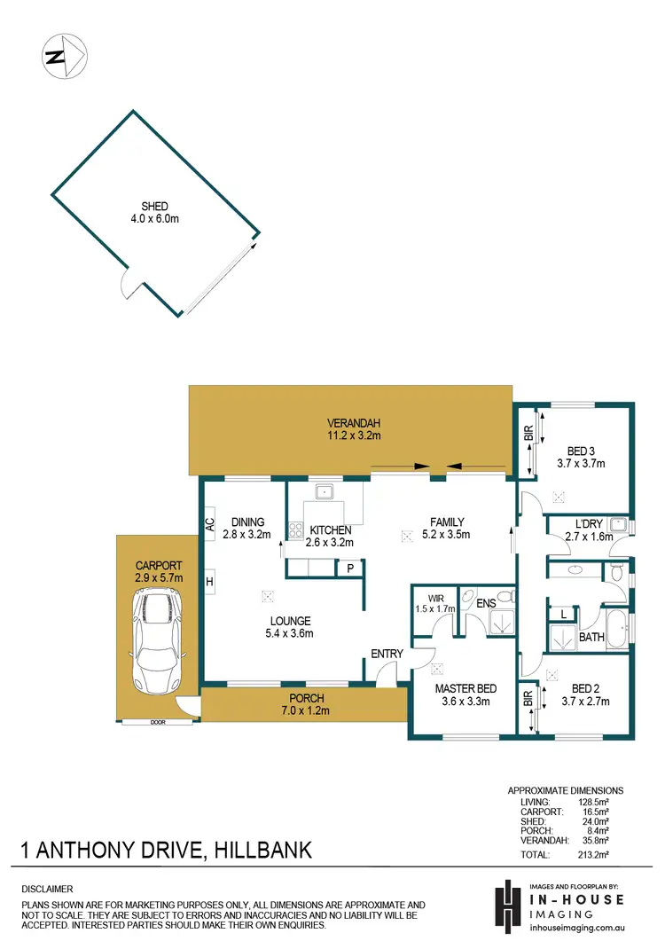 Floorplan of Homely house listing, 1 Anthony Drive, Hillbank SA 5112