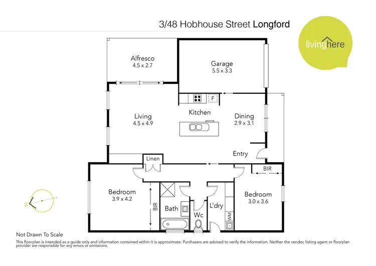 Floorplan of Homely house listing, 3/48 Hobhouse Street, Longford TAS 7301