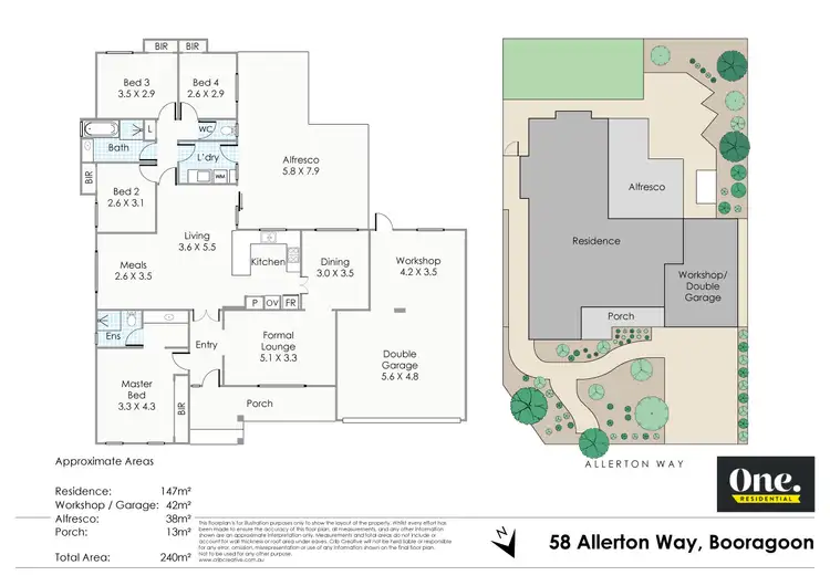 Floorplan of Homely house listing, 58 Allerton Way, Booragoon WA 6154