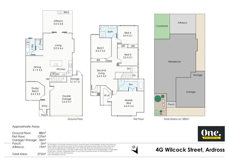 Floorplan of Homely house listing, 4G Willcock Street, Ardross WA 6153