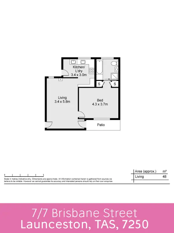 Floorplan of Homely apartment listing, 7 / 7 Brisbane Street, Launceston TAS 7250