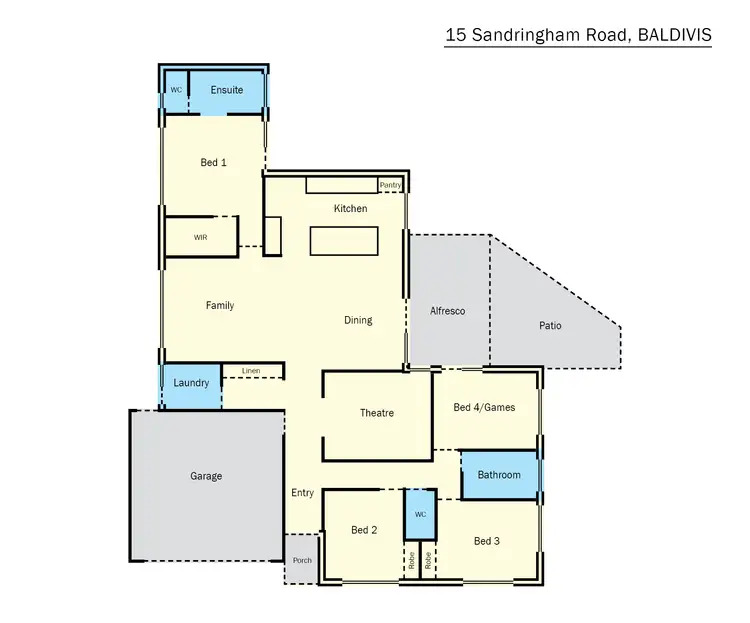 Floorplan of Homely house listing, 15 Sandringham Road, Baldivis WA 6171