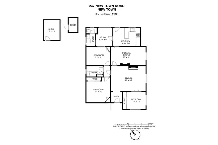 Floorplan of Homely house listing, 237 New Town Road, New Town TAS 7008