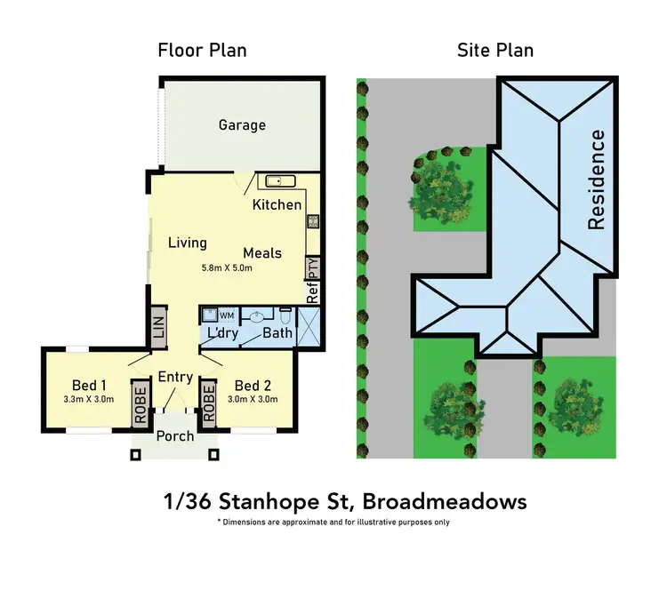 Floorplan of Homely house listing, 1/36 Stanhope Street, Broadmeadows VIC 3047