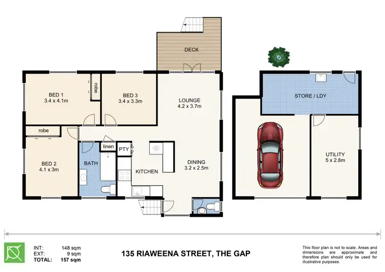 Floorplan of Homely house listing, 135 Riaweena St, The Gap QLD 4061