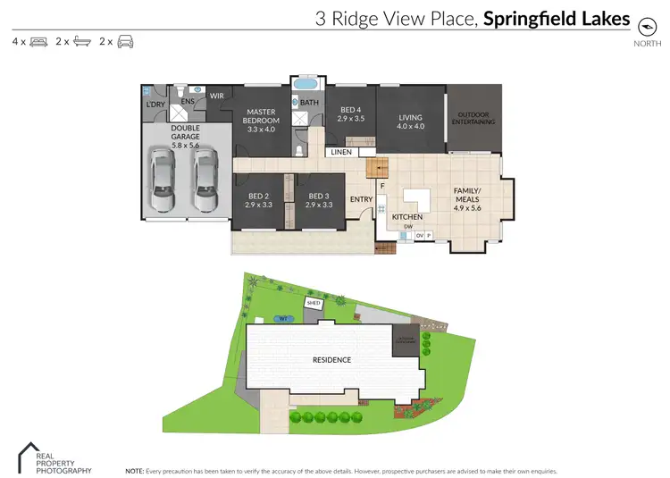 Floorplan of Homely house listing, 3 Ridge View Place, Springfield Lakes QLD 4300