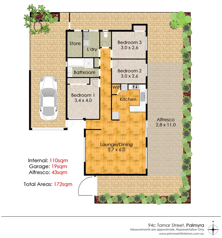 Floorplan of Homely house listing, 94C Tamar Street, Palmyra WA 6157