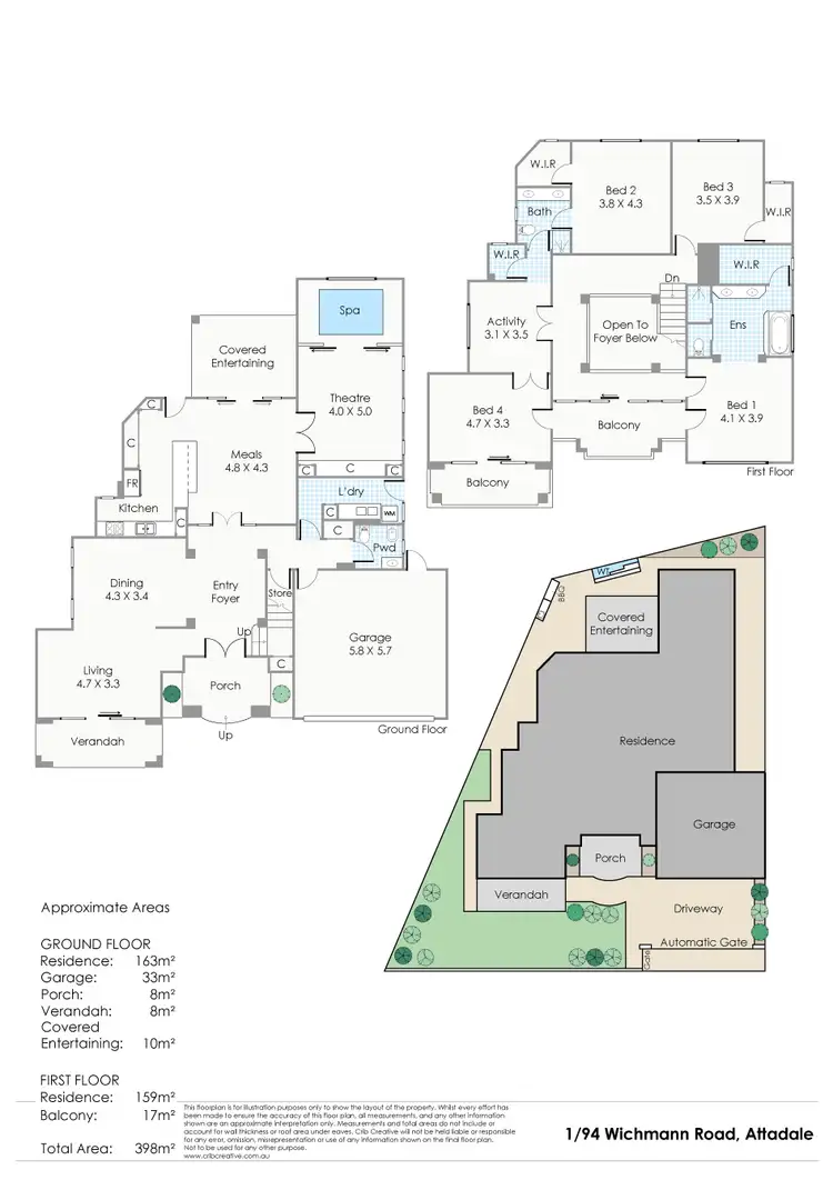 Floorplan of Homely house listing, 1/94 Wichmann Road, Attadale WA 6156