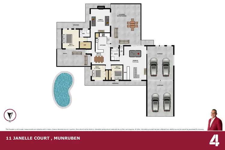 Floorplan of Homely house listing, 11-19 Janelle Court, Munruben QLD 4125
