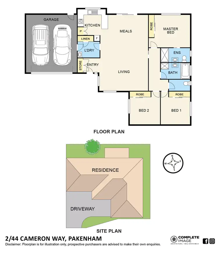 Floorplan of Homely house listing, 2/44 Cameron Way, Pakenham VIC 3810