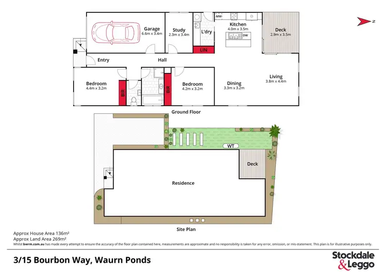 Floorplan of Homely townhouse listing, 3/15 Bourbon Way, Waurn Ponds VIC 3216