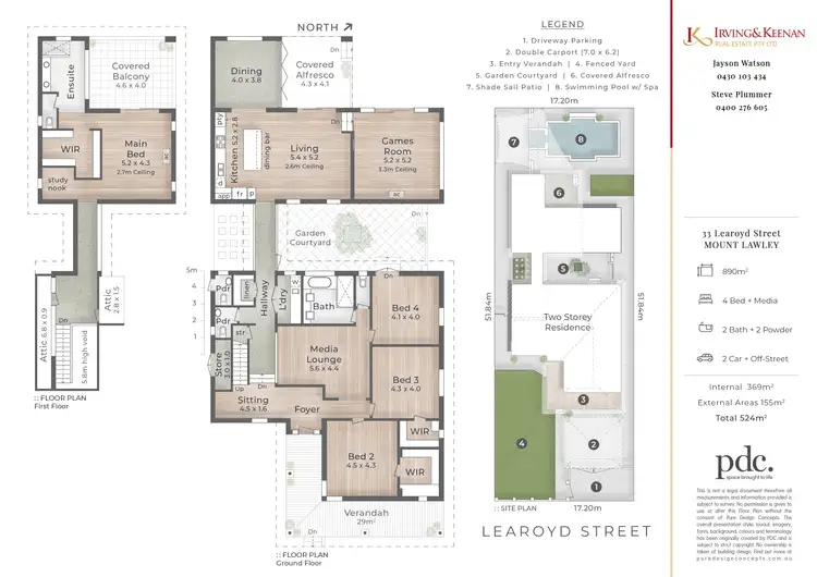 Floorplan of Homely house listing, 33 Learoyd Street, Mount Lawley WA 6050
