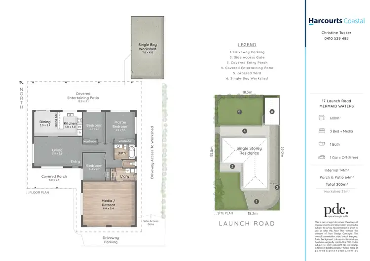 Floorplan of Homely house listing, 17 Launch Road, Mermaid Waters QLD 4218