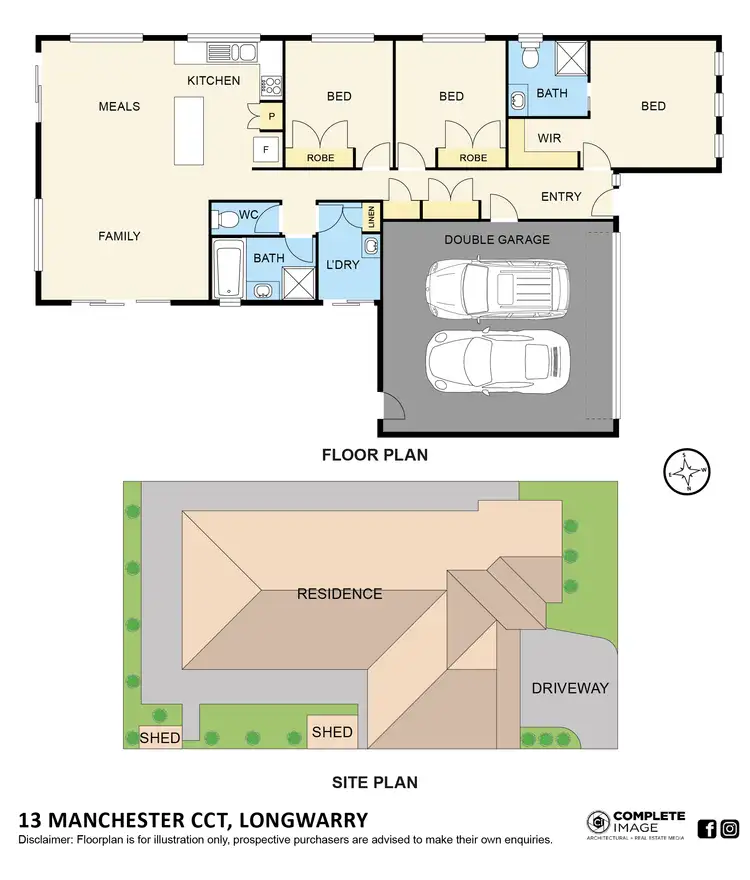 Floorplan of Homely house listing, 13 Manchester Circuit, Longwarry VIC 3816