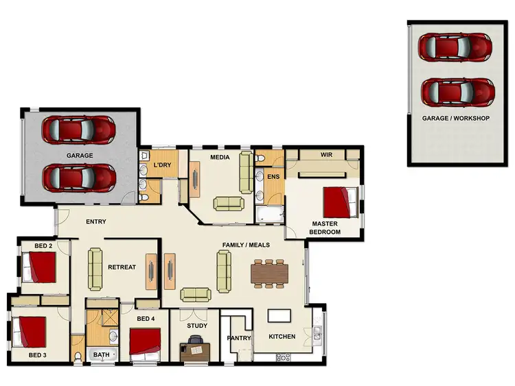 Floorplan of Homely house listing, 41 GREEN TREES DRIVE, Cornubia QLD 4130