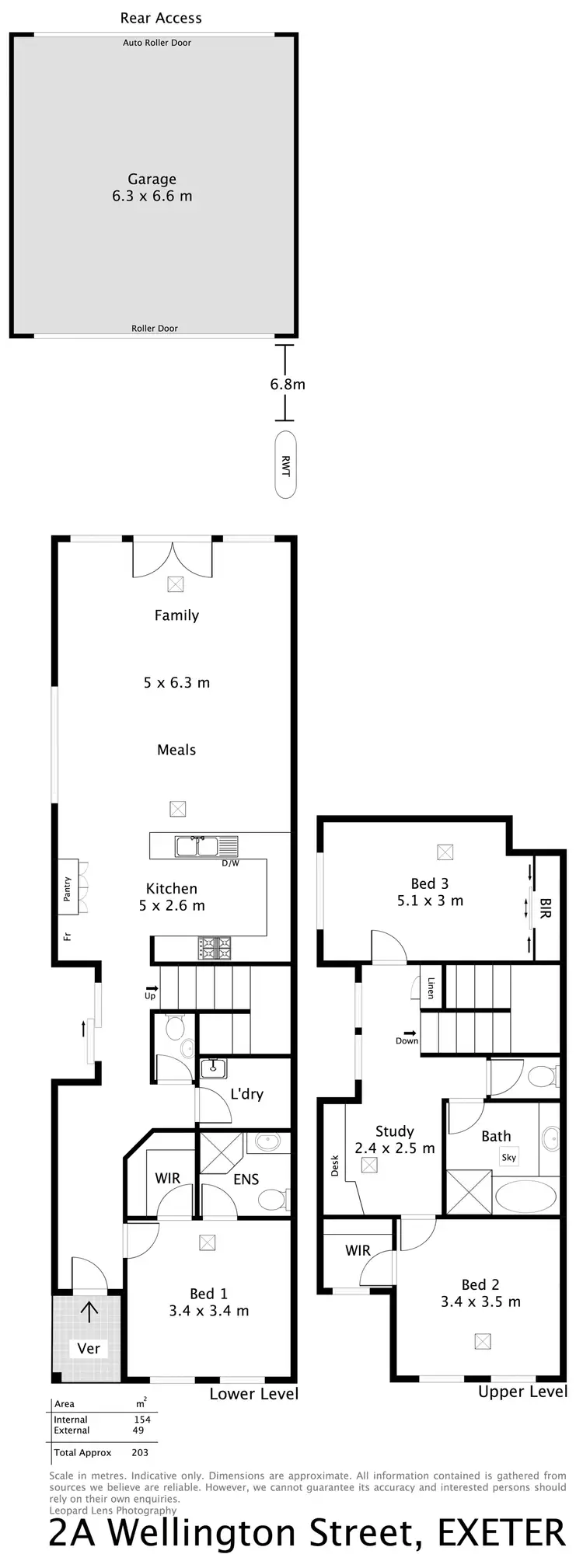Floorplan of Homely townhouse listing, 2A Wellington Street, Exeter SA 5019