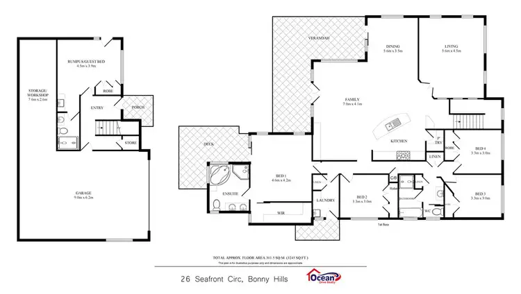 Floorplan of Homely house listing, 26 Seafront Circuit, Bonny Hills NSW 2445