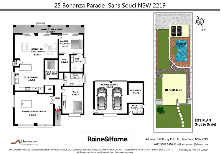 Floorplan of Homely house listing, 25 Bonanza Parade, Sans Souci NSW 2219