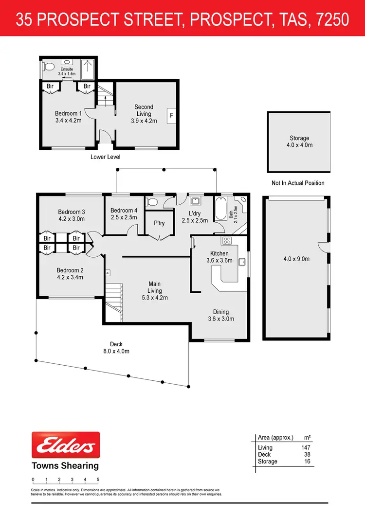Floorplan of Homely house listing, 35 Prospect Street, Prospect TAS 7250