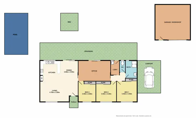 Floorplan of Homely house listing, 29 Woods Road, Devenish VIC 3726