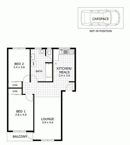 Floorplan of Homely apartment listing, 12/55 Clow Street, Dandenong VIC 3175