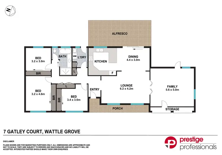 Floorplan of Homely house listing, 7 Gatley Court, Wattle Grove NSW 2173