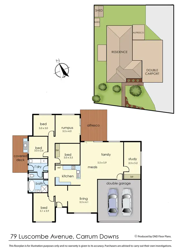 Floorplan of Homely house listing, 79 Luscombe Avenue, Carrum Downs VIC 3201