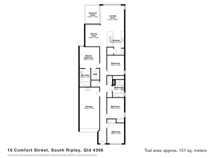Floorplan of Homely house listing, 10 Comfort Street, South Ripley QLD 4306