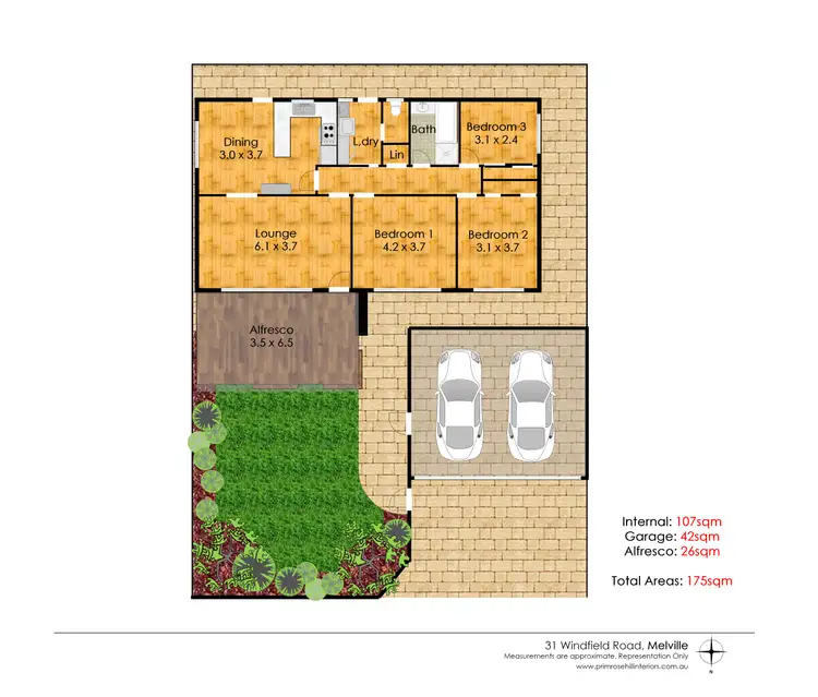 Floorplan of Homely house listing, 31 Windfield Road, Melville WA 6156