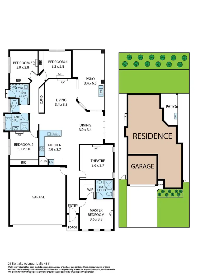 Floorplan of Homely house listing, 21 Eastlake Avenue, Idalia QLD 4811