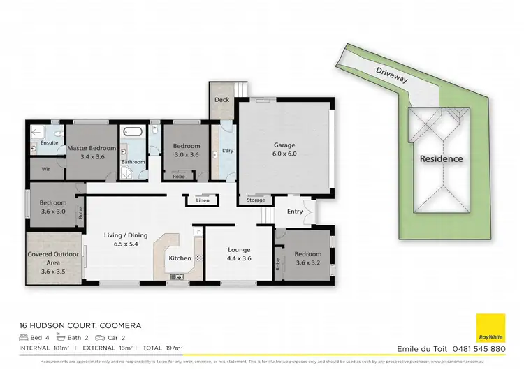 Floorplan of Homely house listing, 16 Hudson Court, Coomera QLD 4209