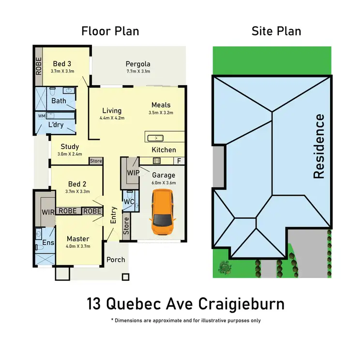 Floorplan of Homely house listing, 13 Quebec Avenue, Craigieburn VIC 3064