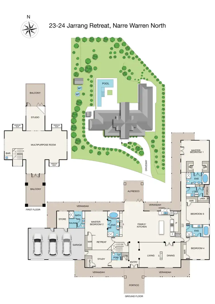 Floorplan of Homely house listing, 23-24 Jarrang Retreat, Narre Warren North VIC 3804