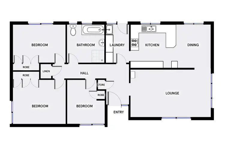 Floorplan of Homely house listing, 5 Oliver Street, Lyneham ACT 2602