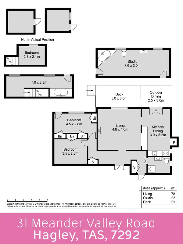 Floorplan of Homely house listing, 31 Meander Valley Road, Hagley TAS 7292