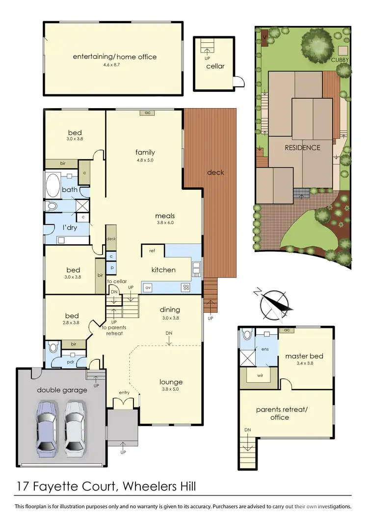 Floorplan of Homely house listing, 17 Fayette Court, Wheelers Hill VIC 3150