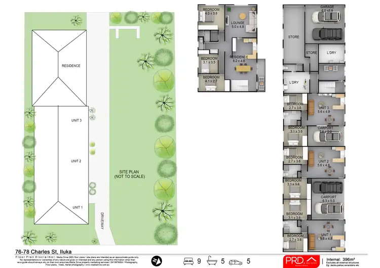 Floorplan of Homely block of units listing, 76-78 Charles Street, Iluka NSW 2466