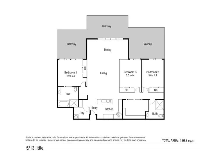 Floorplan of Homely unit listing, 5/13 Little Street, Belgian Gardens QLD 4810