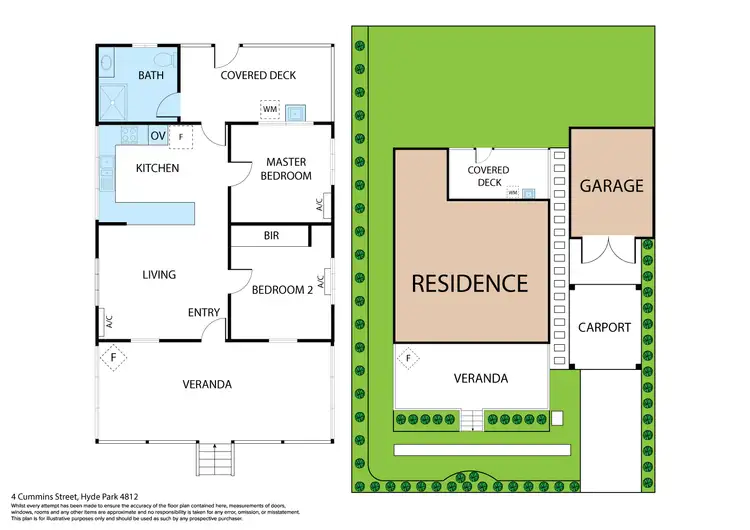 Floorplan of Homely house listing, 18 Cummins Street, Hyde Park QLD 4812