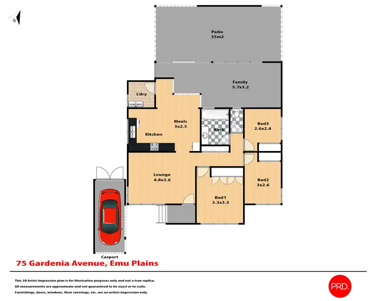 Floorplan of Homely house listing, 75 Gardenia Avenue, Emu Plains NSW 2750