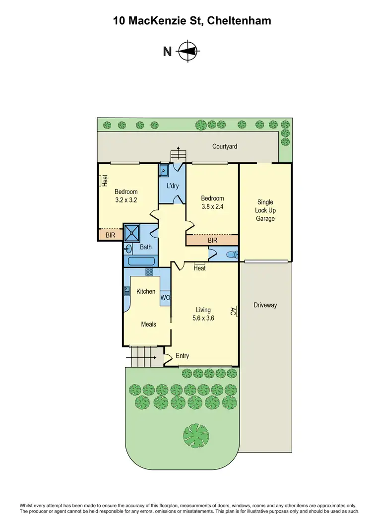 Floorplan of Homely unit listing, 10 Mackenzie Street, Cheltenham VIC 3192