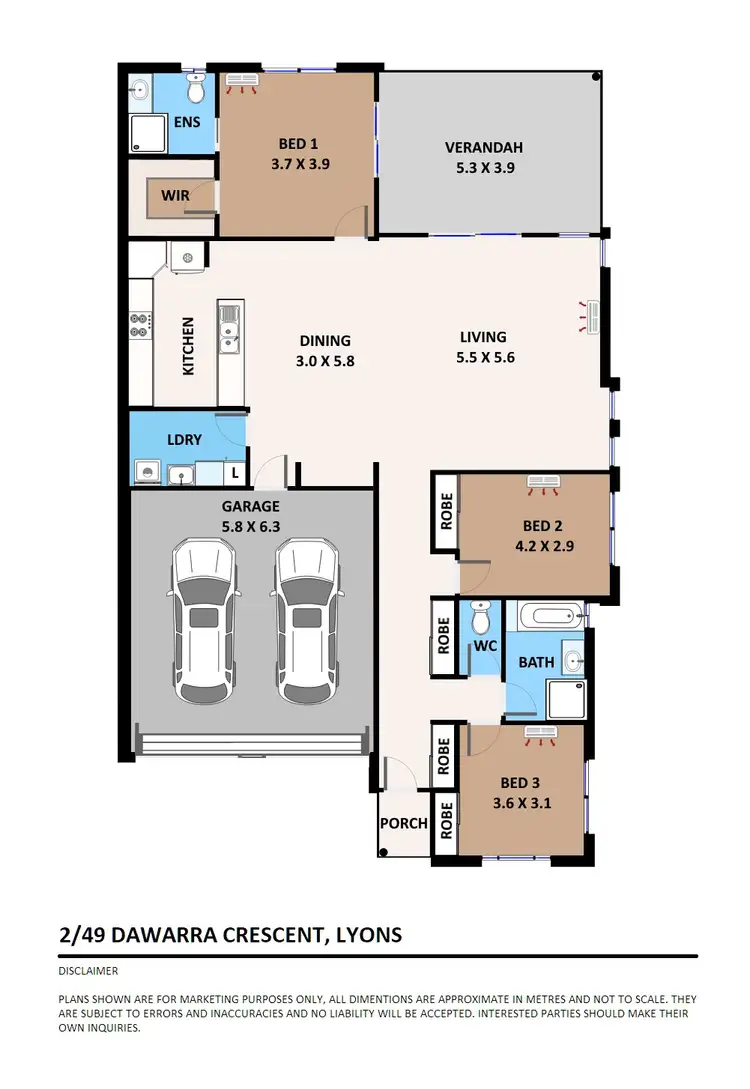 Floorplan of Homely house listing, 2/49 Dawarra Crescent, Lyons NT 810