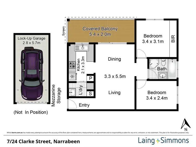 Floorplan of Homely apartment listing, 7/24 Clarke Street, Narrabeen NSW 2101
