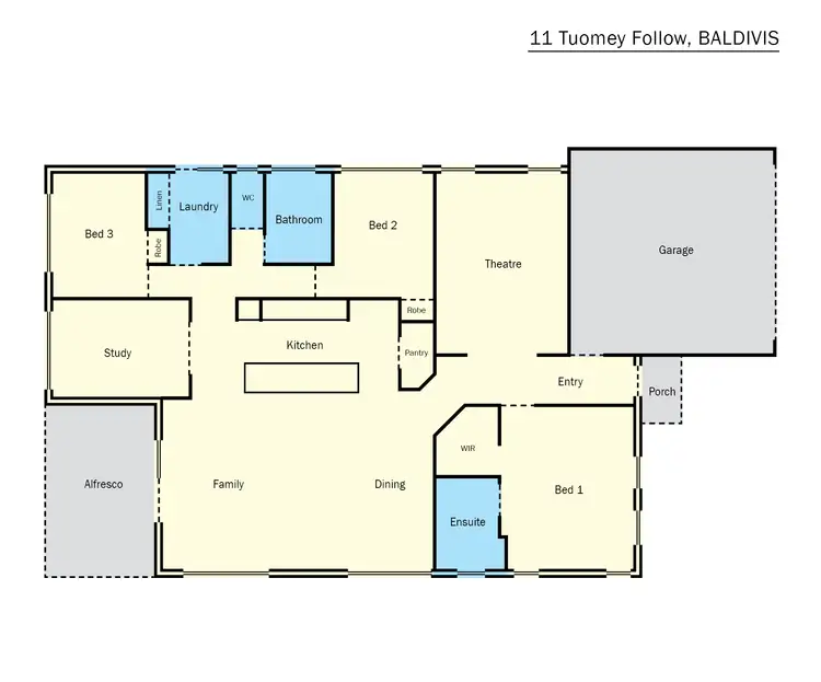 Floorplan of Homely house listing, 11 Tuomey Follow, Baldivis WA 6171