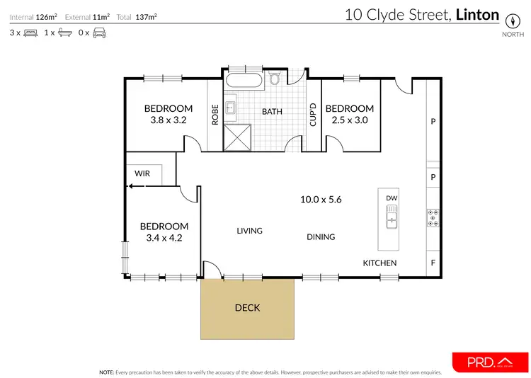 Floorplan of Homely house listing, 10 Clyde Street, Linton VIC 3360