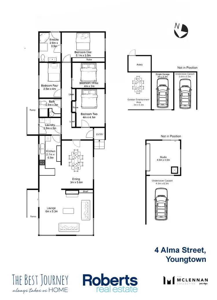 Floorplan of Homely house listing, 4 Alma Street, Youngtown TAS 7249